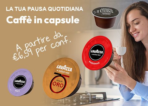 Caffè in capsule A partire da sli € 6,59 per conf.