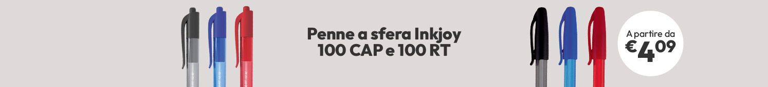 Penne a sfera Papermate Inkjoy 100 CAP e 100 RT a partire da €4,09