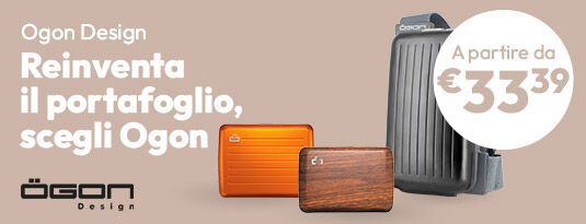 Reinventa il tuo portafoglio, scegli Ogon a partire da soli € 33,39