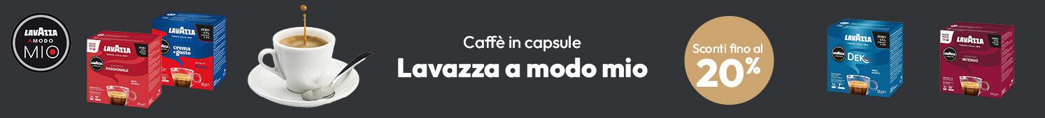 Lavazza a modo mio caffè in capsule con sconti fino al 20%!