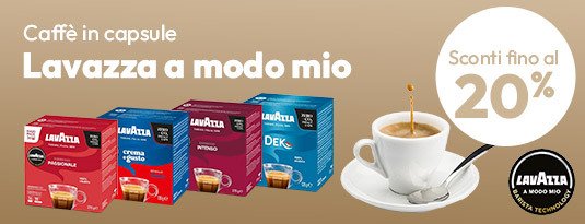 Lavazza a modo mio caffè in capsule con sconti fino al 20%!