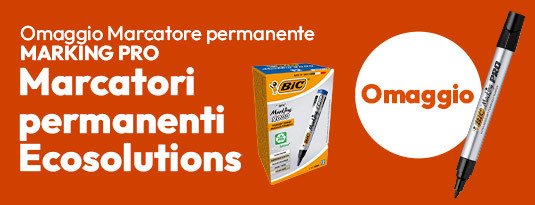 Marcatori Bic Ecolutions - in omaggio un marcatore permanente Marking Pro!