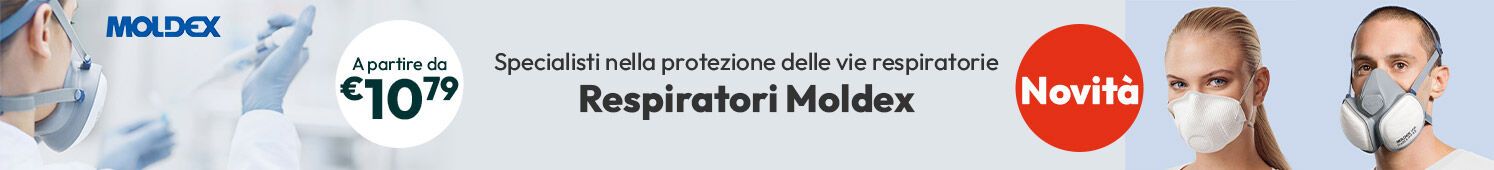 Repiratori Moldex: specialisti nella protezione delle vie respiratorie a partire da €10,79