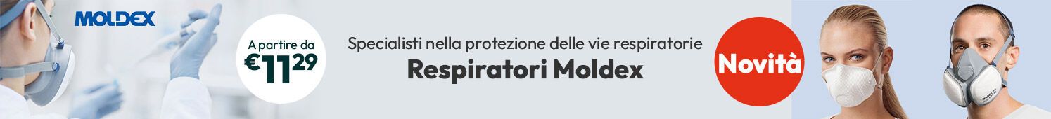 Repiratori Moldex: specialisti nella protezione delle vie respiratorie a partire da €11,29