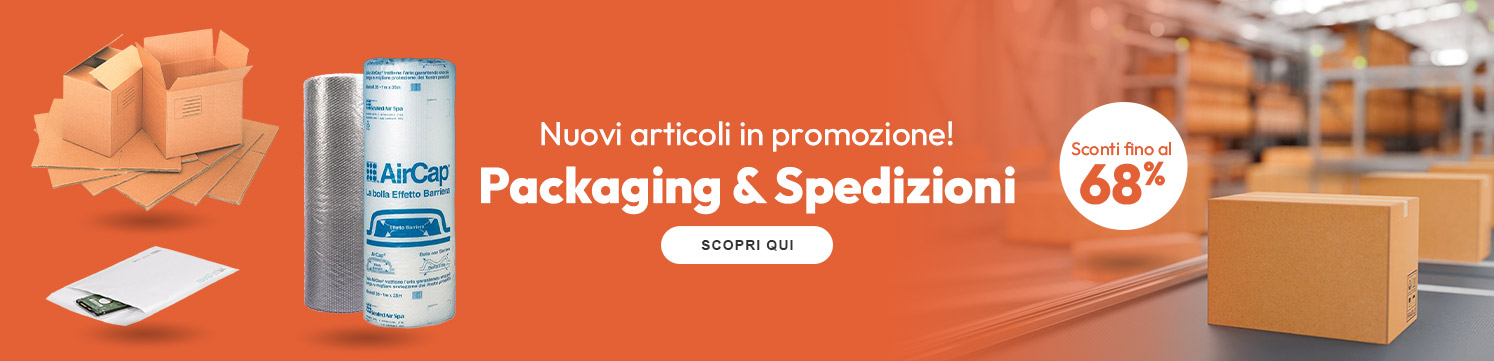 Packaging & Spedizioni: nuovi articoli in promo!