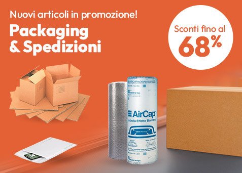 Packaging & Spedizioni: nuovi articoli in promo!