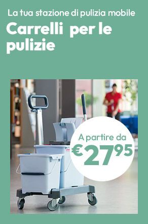 Carrelli professionali per le pulizie a partire da €27,95