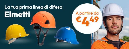 Elmetti: la tua prima linea di difesa a partire da €4,49
