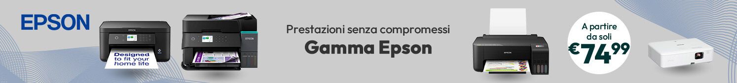 Gamma Epson: prestazioni senza compromessi a partire da soli €74,99