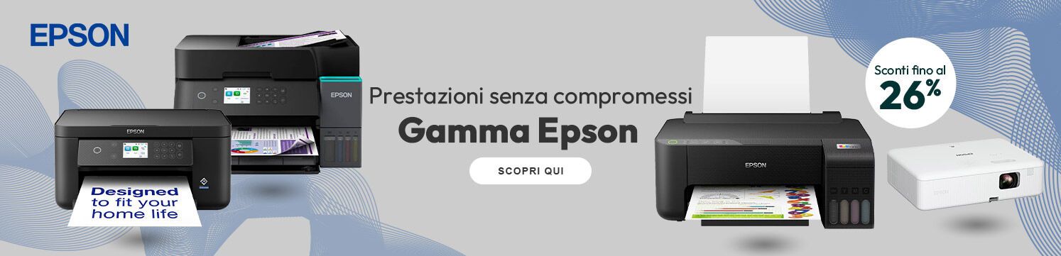 Gamma Epson: prestazioni senza compromessi con sconti fino al 26%