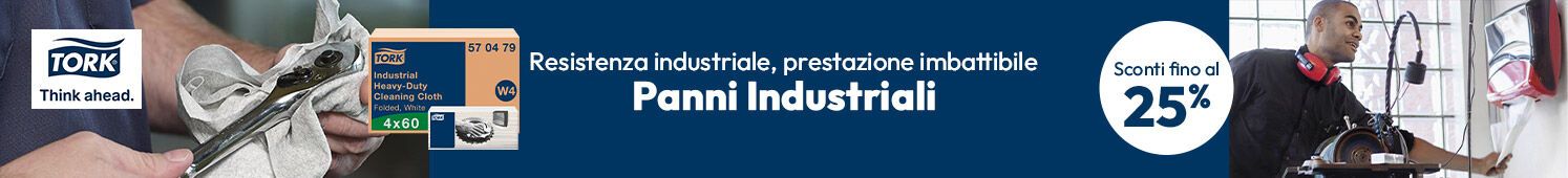 Panni industriali con sconti fino al 25%