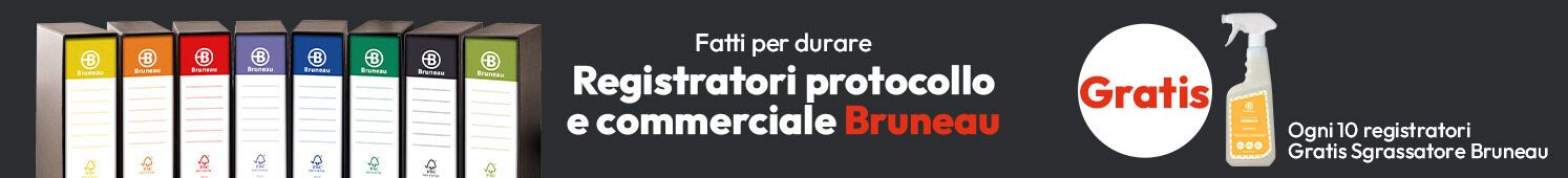 Ogni 10 pezzi uno sgrassatore Bruneau in omaggio!