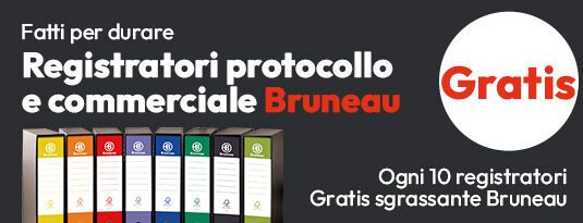 Ogni 10 pezzi uno sgrassatore Bruneau in omaggio!