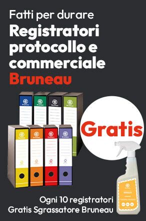 Ogni 10 pezzi uno sgrassatore Bruneau in omaggio!