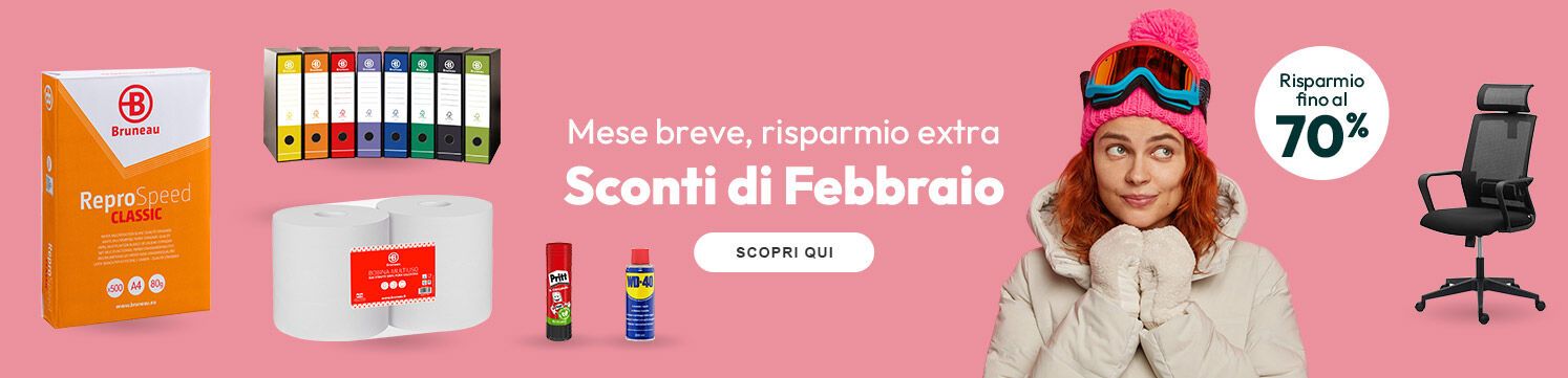 Sconti di Febbraio: risparmio fino al 70%