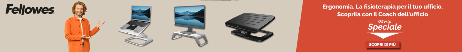Ergonomia Fellowes scopri la gamma di prodotti che rende il tuo lavoro più confortevole!