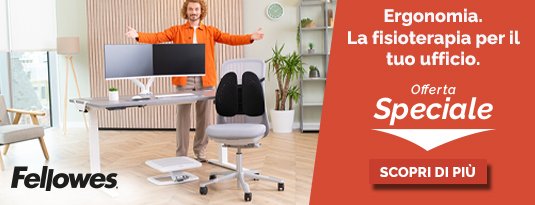 Ergonomia Fellowes scopri la gamma di prodotti che rende il tuo lavoro più confortevole!