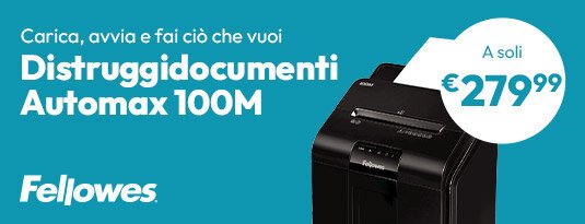 Distruggidocumenti Fellowes Automax 100M a soli €279,99