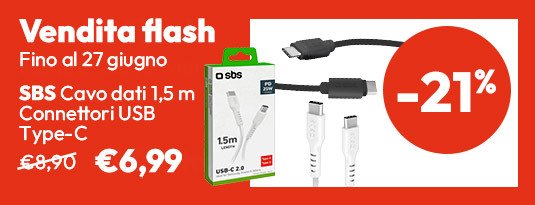 Cavo dati USB Type-C a soli €6,99