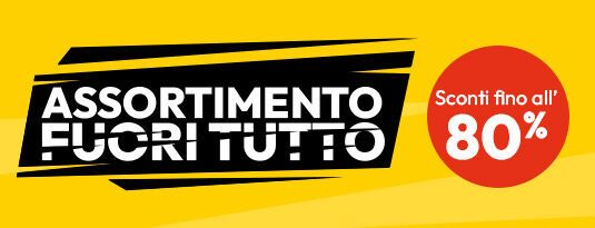 Fuori Tutto Sconti fino all'80%
