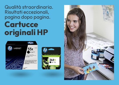 Cartucce originali HP Qualità e risultati eccezionali!