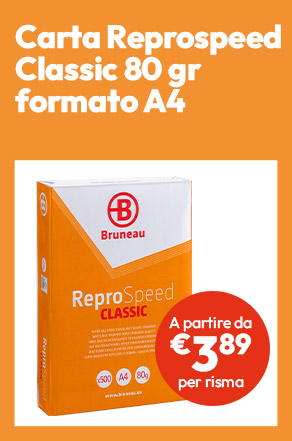 Carta Reprospeed Classic 80 gr formato A4 a partire da €3,89 per risma