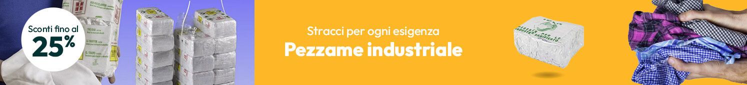 Pezzame industriale: stracci per ogni esigenza! Sconti fino al 25%