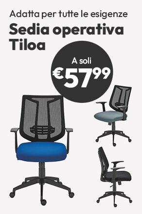 Sedia operativa Tiloa a soli €57,99