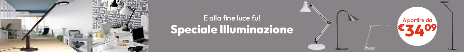 Speciale Illuminazione: lampade da terra e scrivania a partire da € 34,09