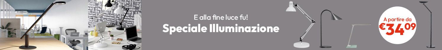 Speciale Illuminazione: lampade da terra e scrivania a partire da € 34,09