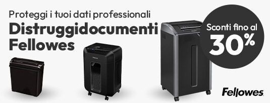 Distruggidocumenti Fellowes scontati fino al 30%