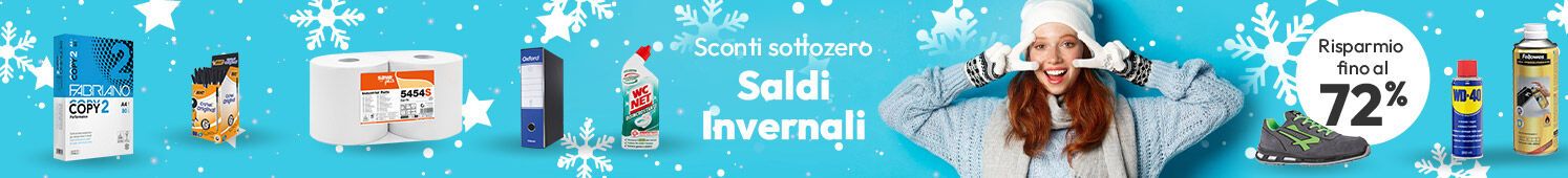 Saldi Invernali con sconti fino al 72%