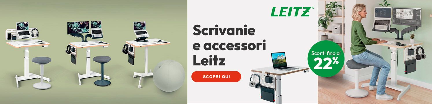Scrivanie e accessori Leitz con sconti fino al 22%