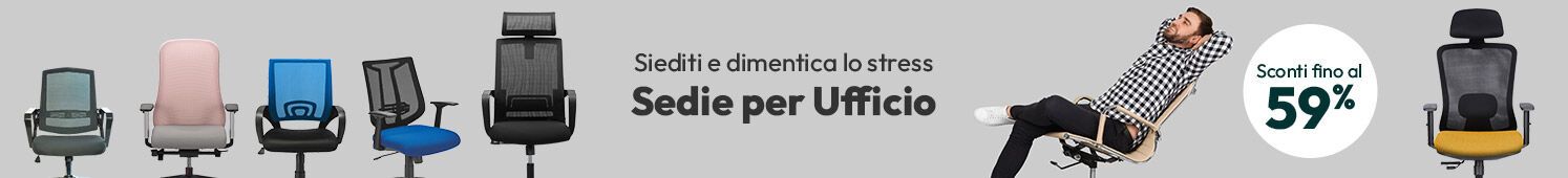 Sedie per ufficio con sconti fino al 56%