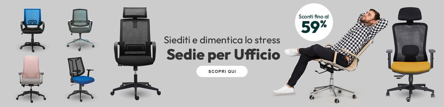 Sedie per ufficio con sconti fino al 59%