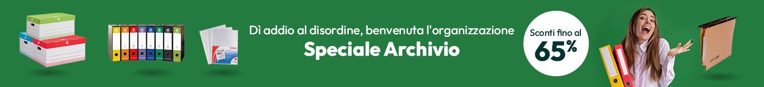 Speciale Archivio con sconti fino al 65%