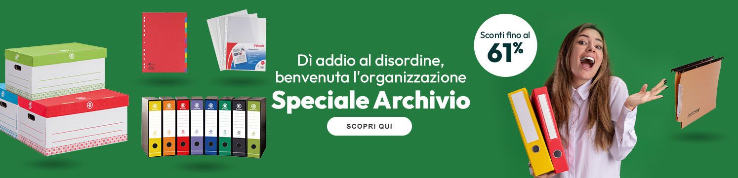 Speciale Archivio con sconti fino al 61%