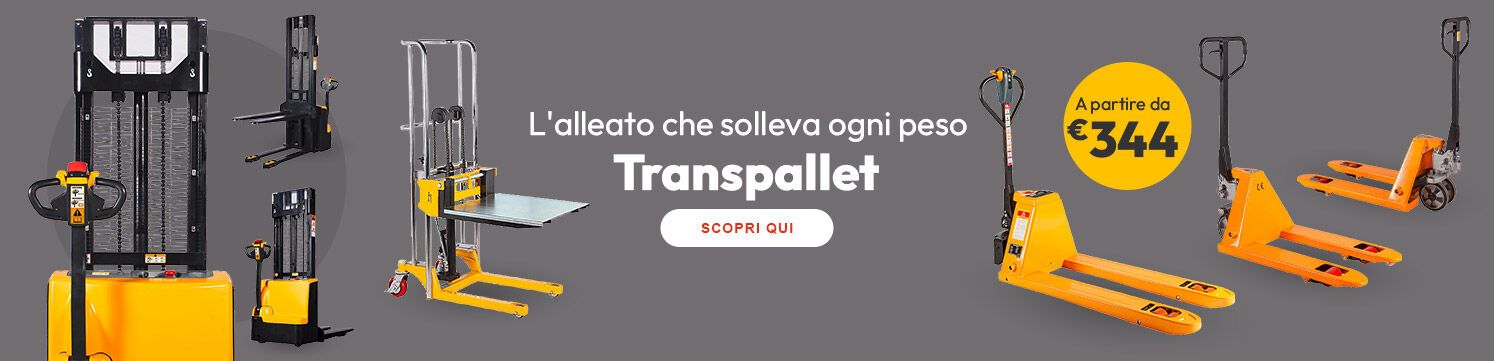 Transpallet a partire da soli € 344
