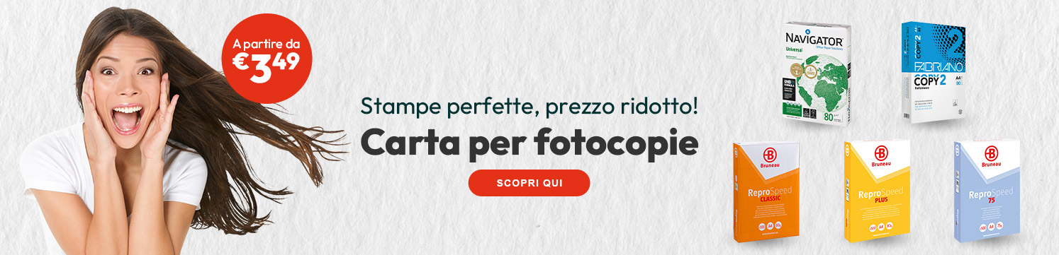 Carta per fotocopie a partire da € 3,49
