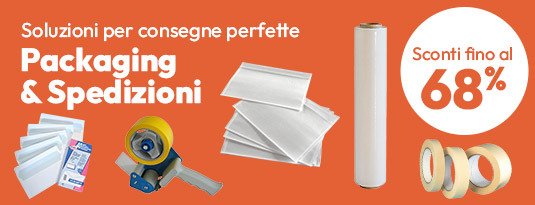 Packaging & Spedizioni soluzioni per consegne perfette sconti fino al 68%