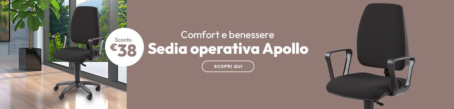 Sedia operativa Apollo sconto €38