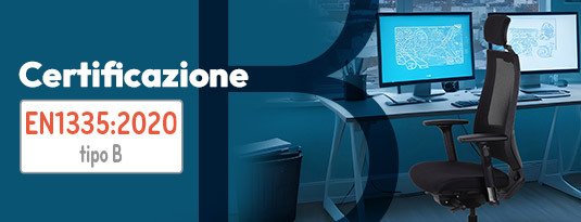 Sedie per ufficio certificate EN 1335 2020 tipo B