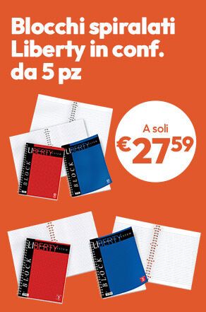 Blocchi spiralati Liberty a soli €27,59