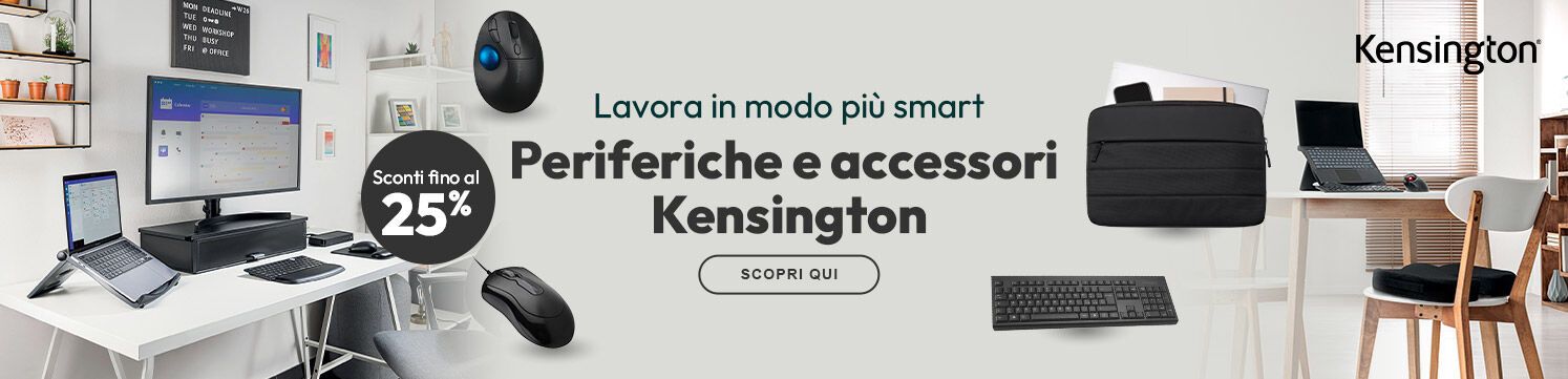 Kensington periferiche e accessori lavora in modo smart con sconti fino al 27%