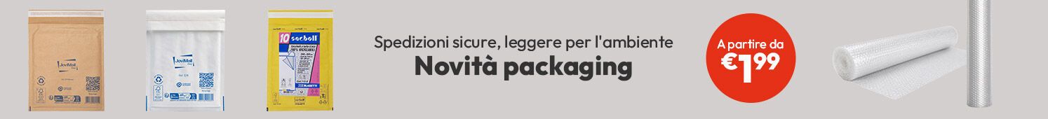 Novita packaging a partire da €1,99