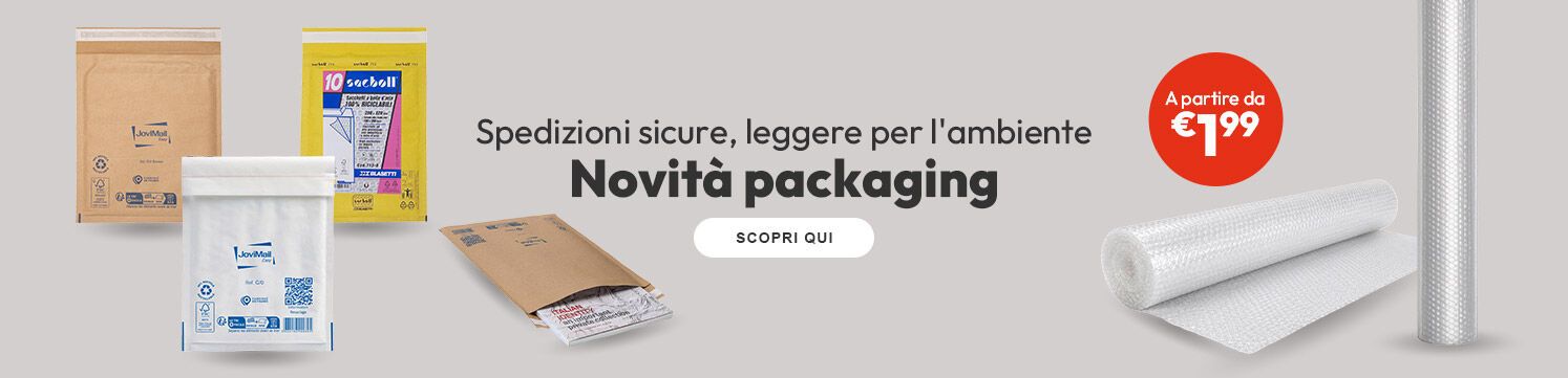 Novita packaging a partire da €1,99