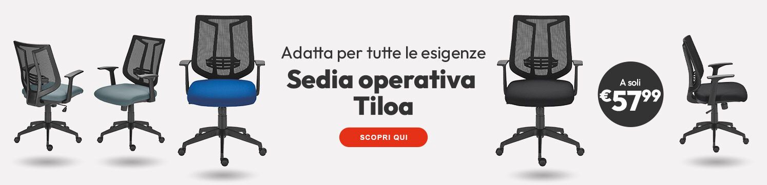 Sedia operativa Tiloa a soli € 57,99