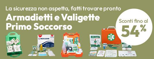 Armadietti e valigette primo soccorso sconti fino al 54%