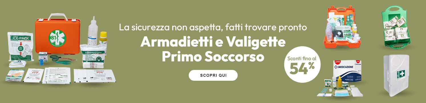 Armadietti e valigette primo soccorso sconti fino al 54%