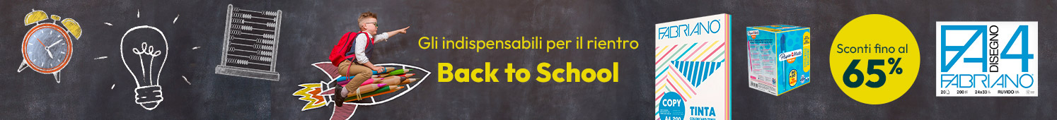 Back to School - non perdere gli sconti fino al 65%!